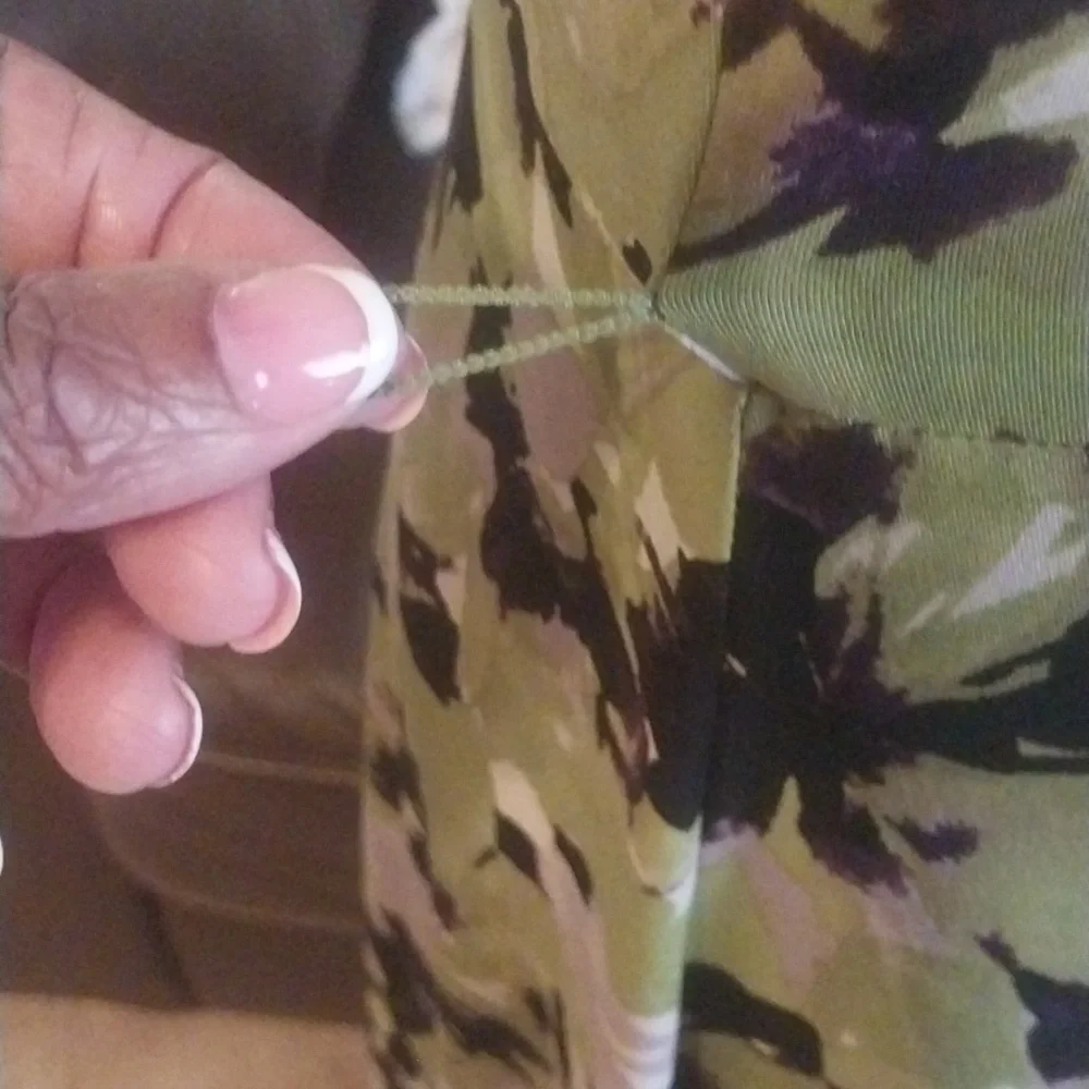 Black and Green Floral Midi Dress Size 10 - Picture 5 of 9